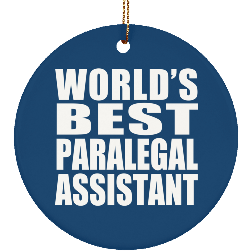 World's Best Paralegal Assistant - Circle Ornament