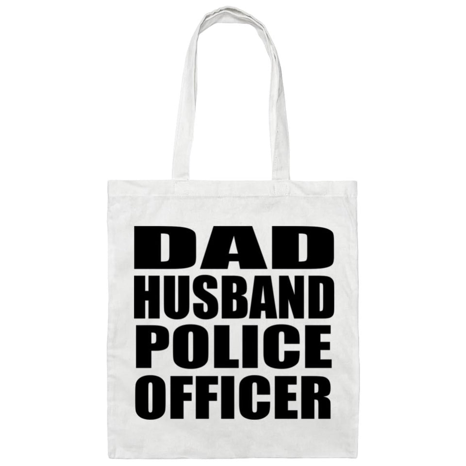 Dad Husband Police Officer - Tote Bag White