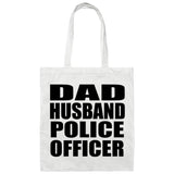 Dad Husband Police Officer - Tote Bag White