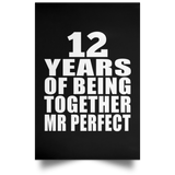 12th Anniversary 12 Years Of Being Mr Perfect - Poster Portrait