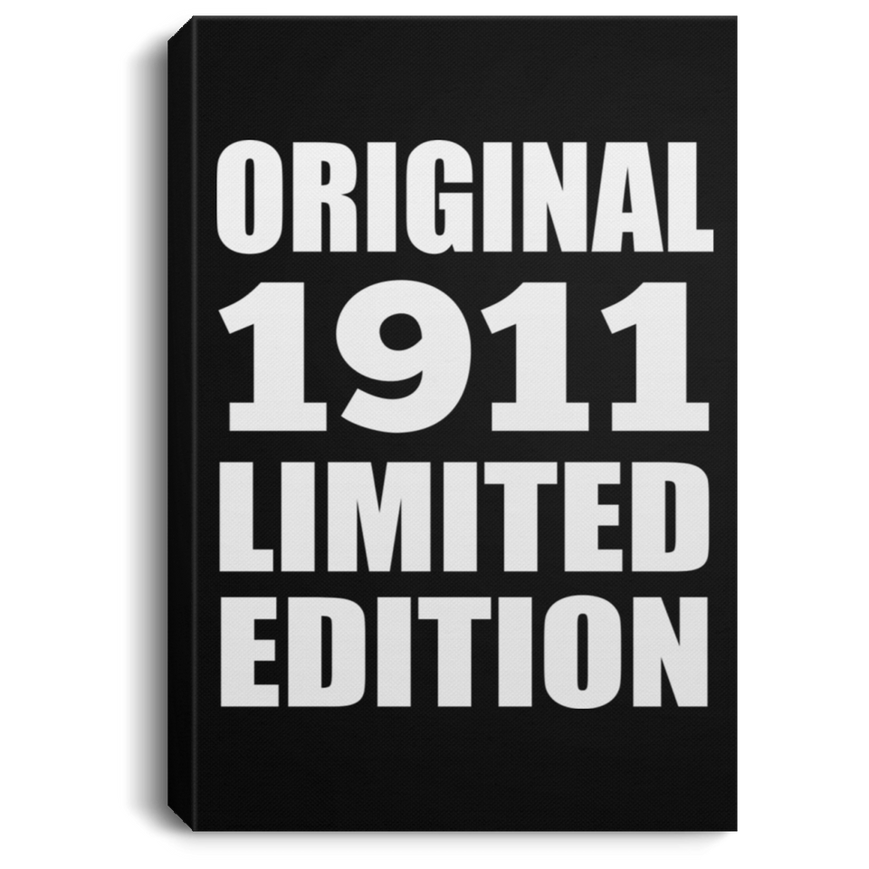 113th Birthday Original 1911 Limited Edition - Canvas Portrait
