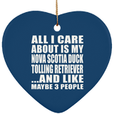 All I Care About Is Nova Scotia Duck Tolling Retriever - Heart Ornament