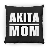 Akita Mom - Throw Pillow Black