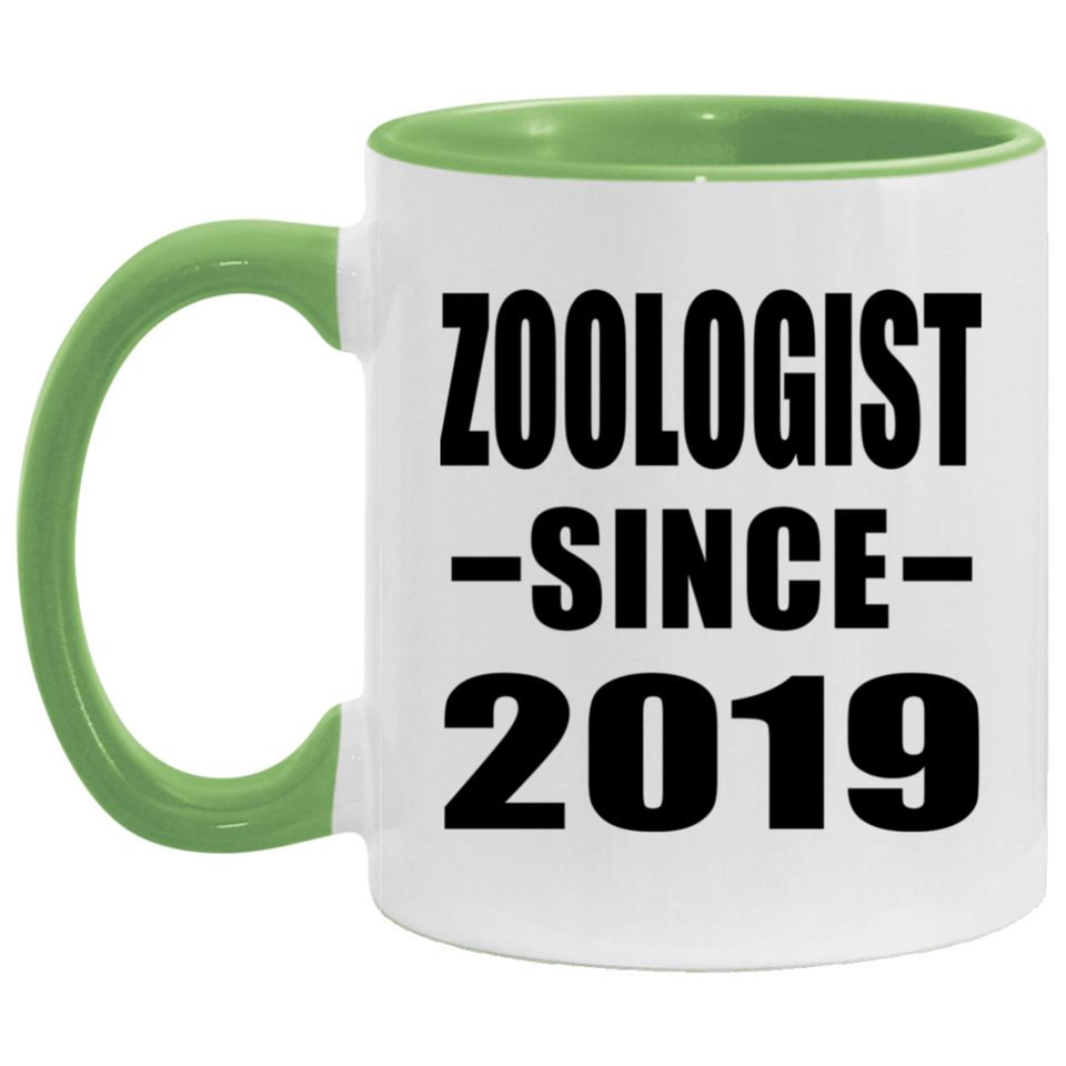 Zoologist Since 2019 - 11oz Accent Mug Green