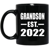 Grandson Established EST. 2022 - 11oz Coffee Mug Black