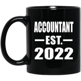 Accountant Established EST. 2022 - 11oz Coffee Mug Black