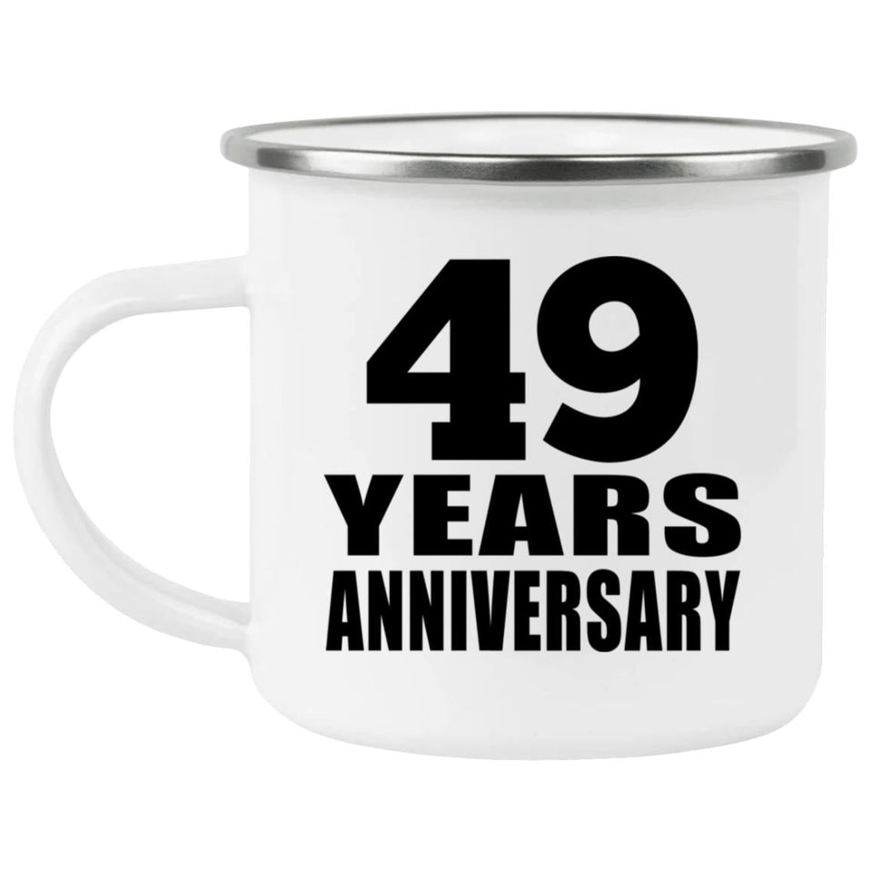 49th Anniversary 49 Years - 12oz Camping Mug