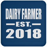 Dairy Farmer Established EST. 2018 - Drink Coaster