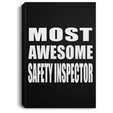 Most Awesome Safety Inspector - Canvas Portrait