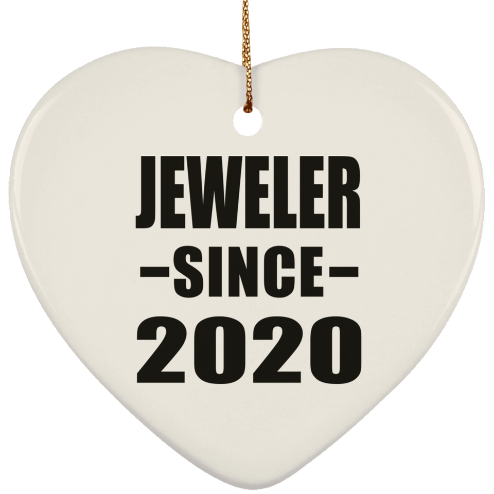 Jeweler Since 2020 - Heart Ornament