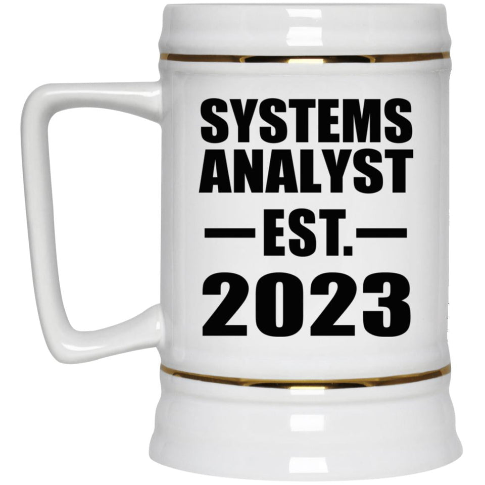 Systems Analyst Established EST. 2023 - Beer Stein