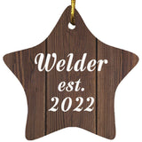 Welder Established Est. 2022 - Star Ornament D