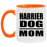 Harrier Dog Mom - 11oz Accent Mug Orange
