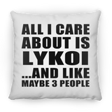 All I Care About Is Lykoi - Throw Pillow