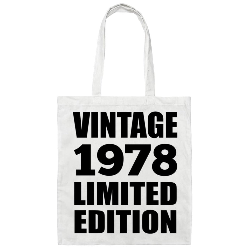 46th Birthday Vintage 1978 Limited Edition - Tote Bag White