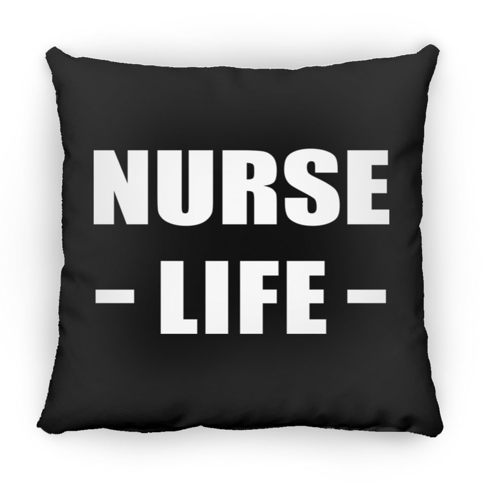 Nurse Life - Throw Pillow Black
