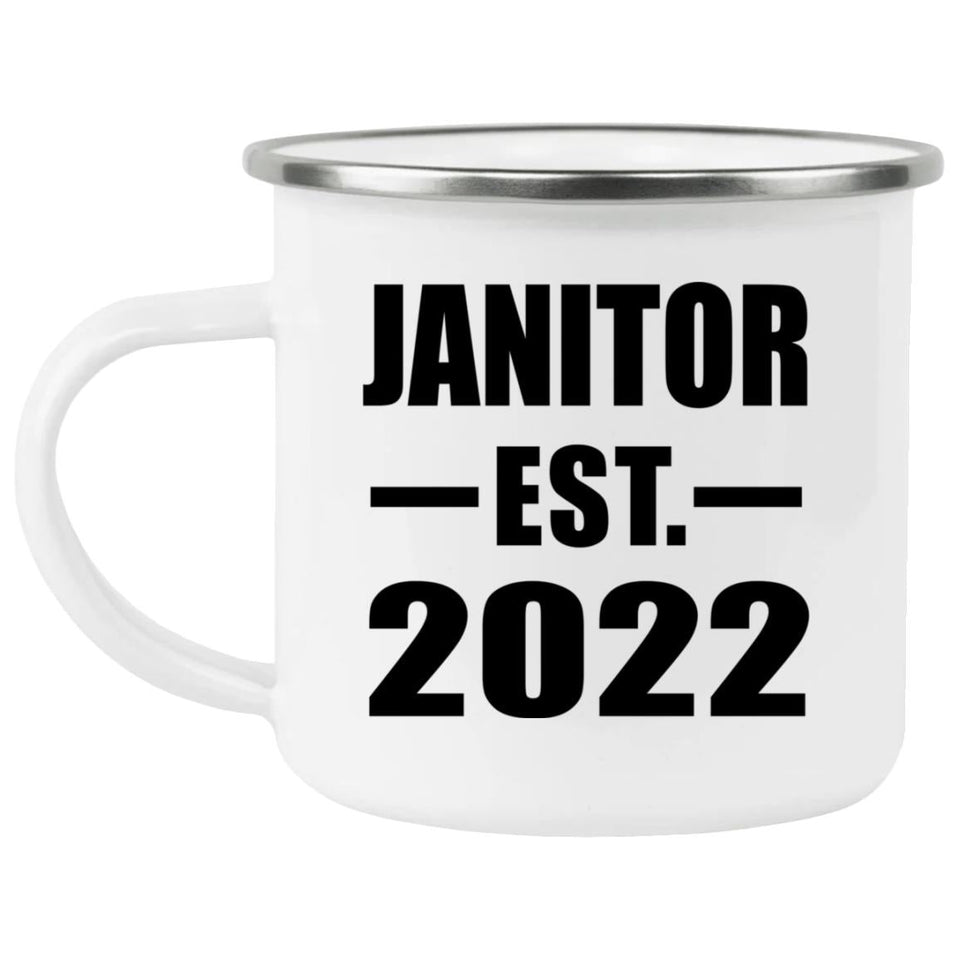Janitor Established EST. 2022 - 12oz Camping Mug