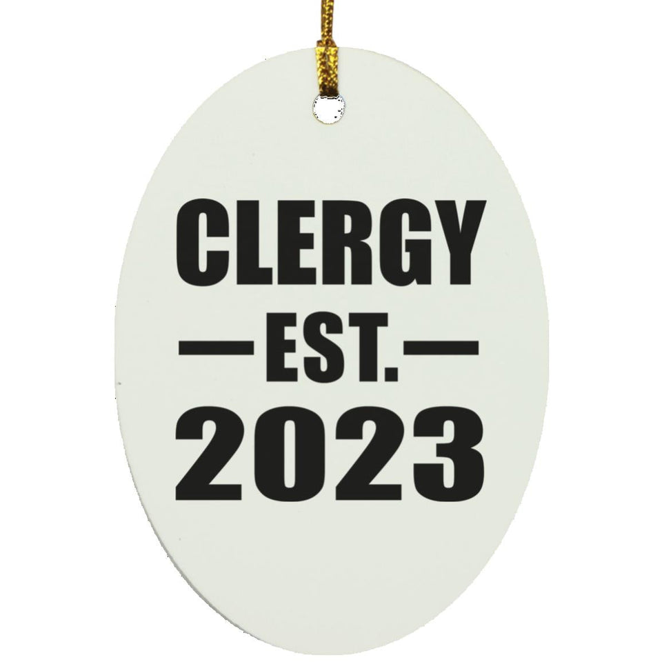 Clergy Established EST. 2023 - Oval Ornament