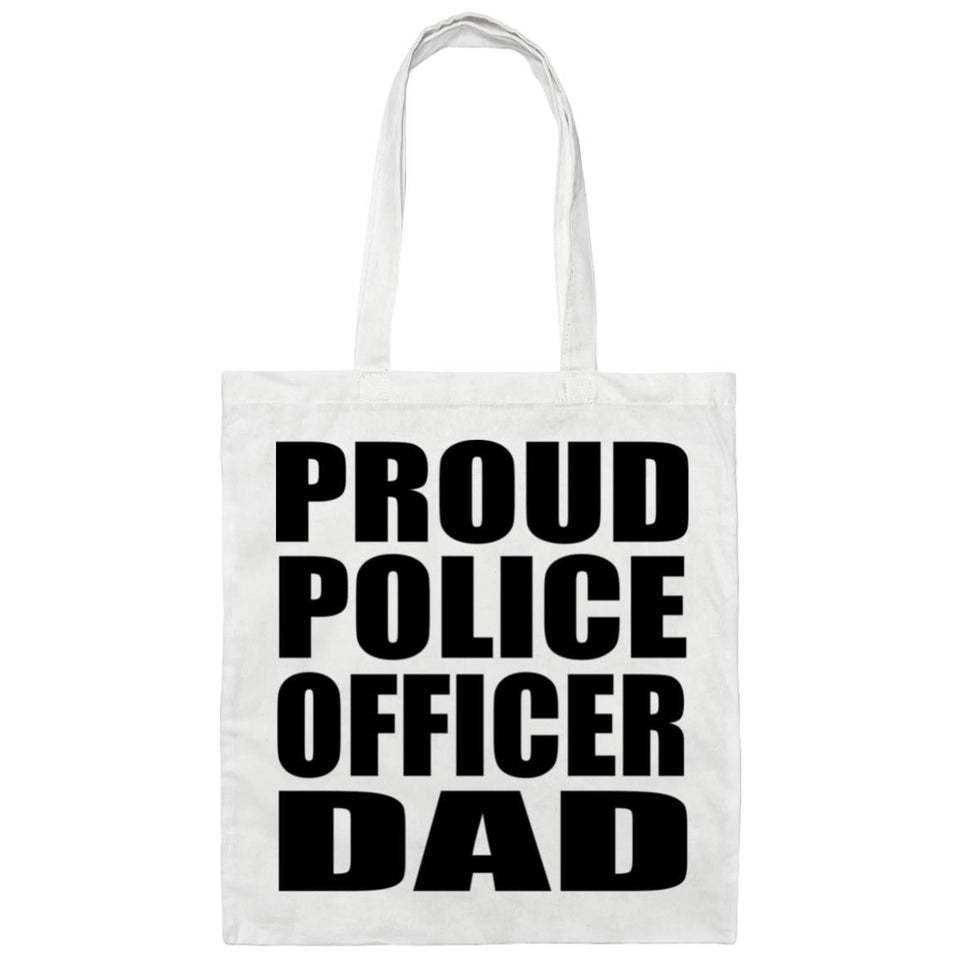 Proud Police Officer Dad - Tote Bag White