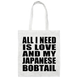 All I Need Is Love And My Japanese Bobtail - Tote Bag White