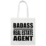 Badass Real Estate Agent - Tote Bag White