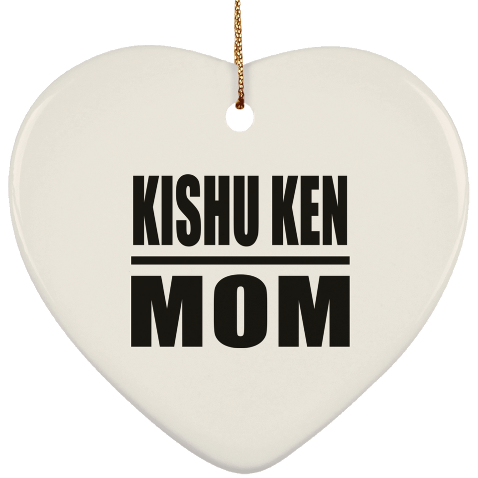 Kishu Ken Mom - Heart Ornament