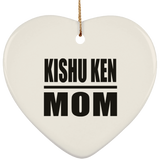 Kishu Ken Mom - Heart Ornament