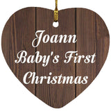 Joann Baby's First Christmas - Heart Ornament D