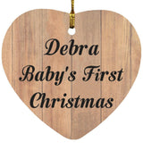 Debra Baby's First Christmas - Heart Ornament C