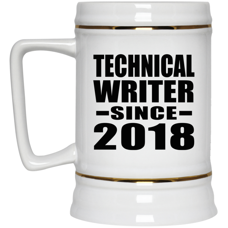 Technical Writer Since 2018 - Beer Stein