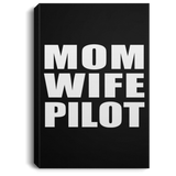 Mom Wife Pilot - Canvas Portrait