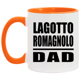 Lagotto Romagnolo Dad - 11oz Accent Mug Orange
