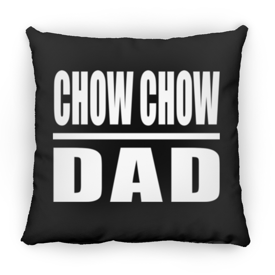 Chow Chow Dad - Throw Pillow Black