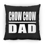 Chow Chow Dad - Throw Pillow Black