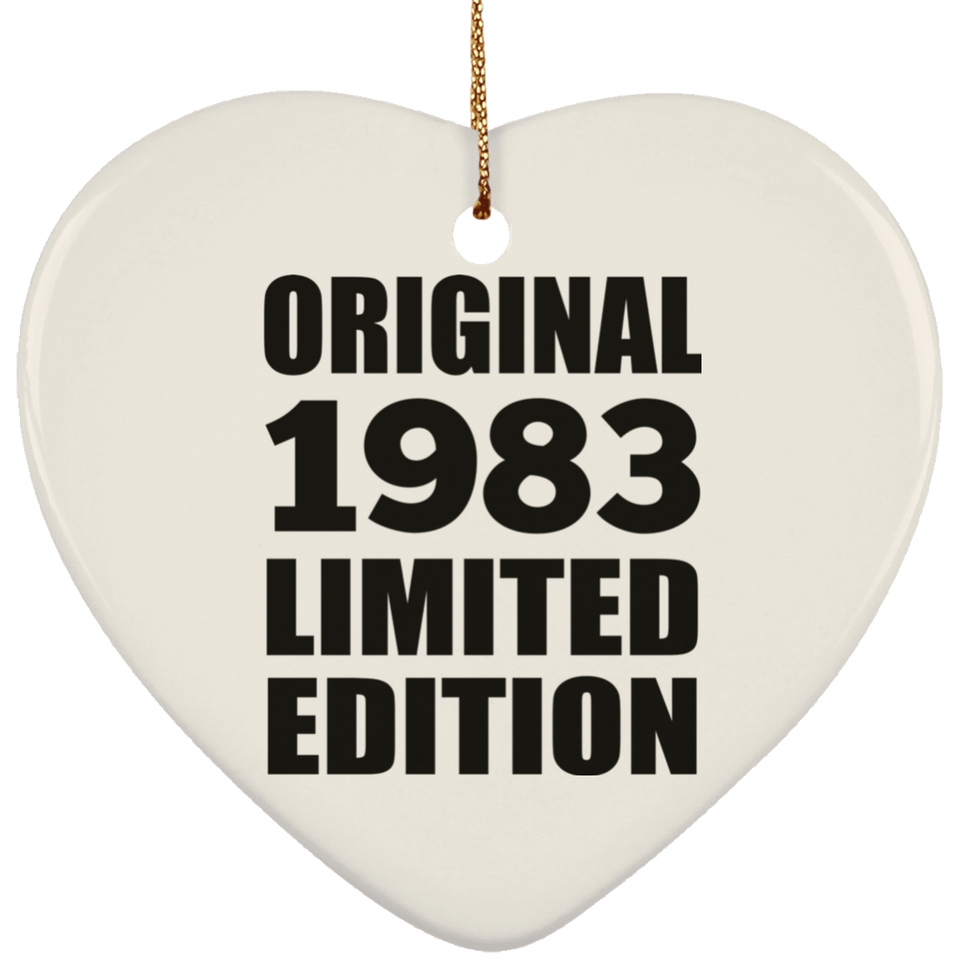41st Birthday Original 1983 Limited Edition - Heart Ornament