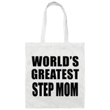 World's Greatest Step Mom - Tote Bag White