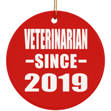 Veterinarian Since 2019 - Circle Ornament