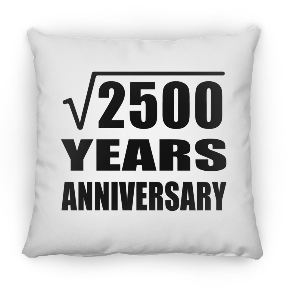50th Anniversary Square Root of 2500 Years Anniversary - Throw Pillow