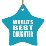 World's Best Daughter - Star Ornament