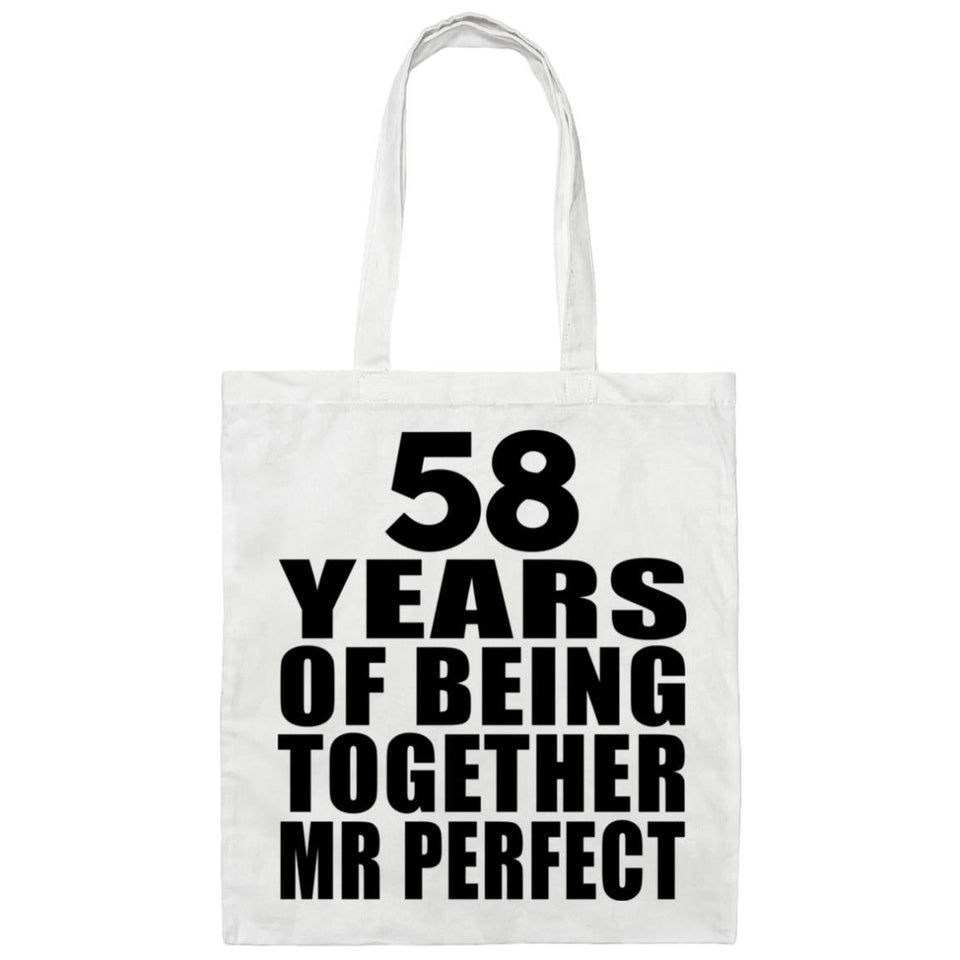 58th Anniversary 58 Years Of Being Mr Perfect - Tote Bag White