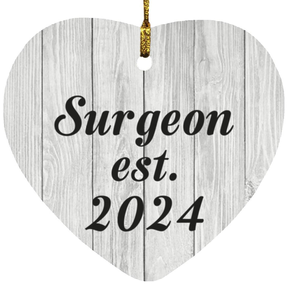 Surgeon Established Est. 2024 - Heart Ornament F