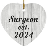 Surgeon Established Est. 2024 - Heart Ornament F