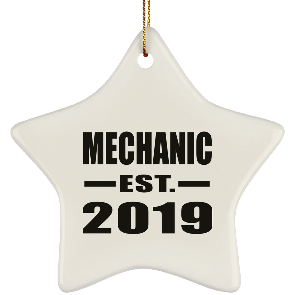 Mechanic Established EST. 2019 - Star Ornament