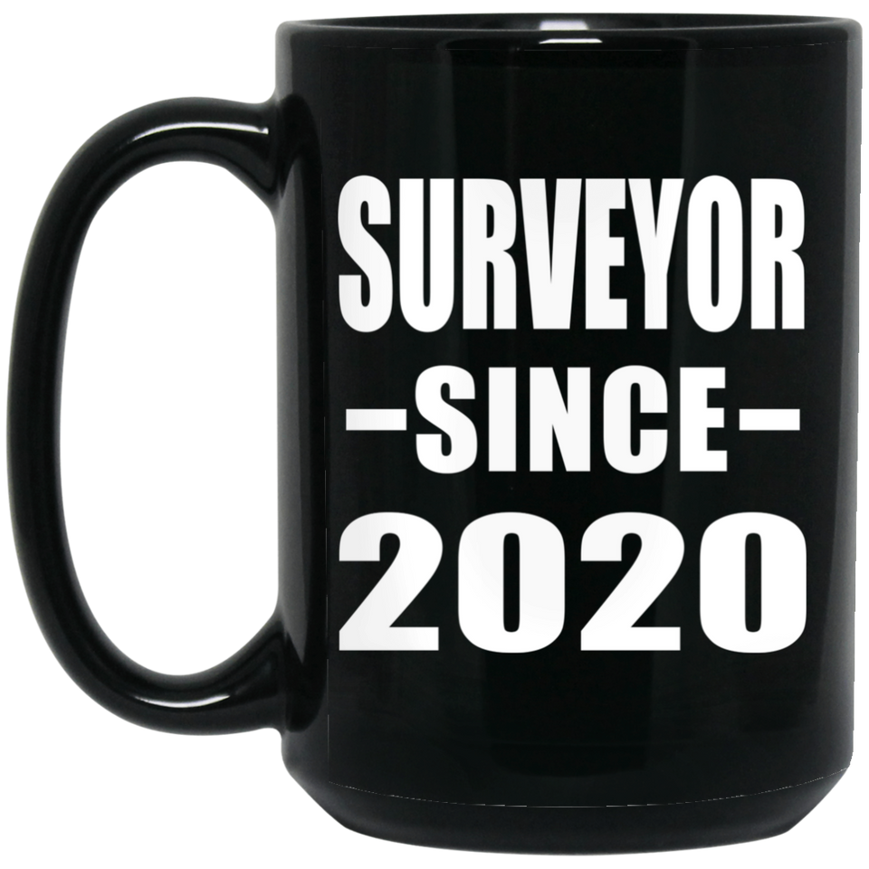 Surveyor Since 2020 - 15oz Coffee Mug Black