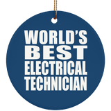 World's Best Electrical Technician - Circle Ornament