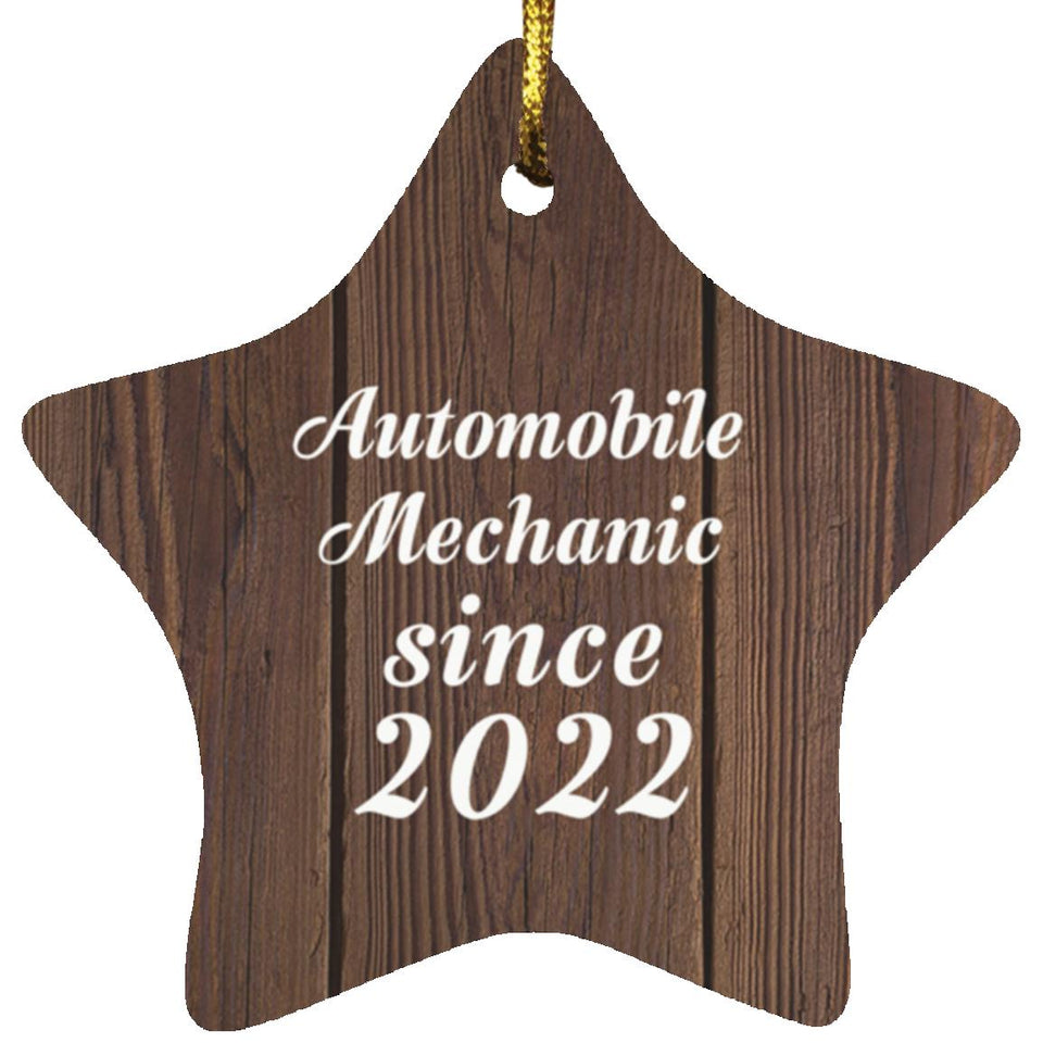 Automobile Mechanic Since 2022 - Star Ornament D