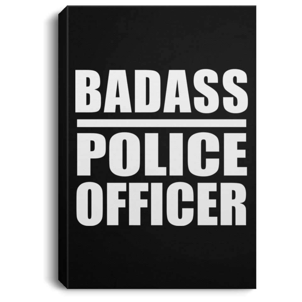 Badass Police Officer - Canvas Portrait