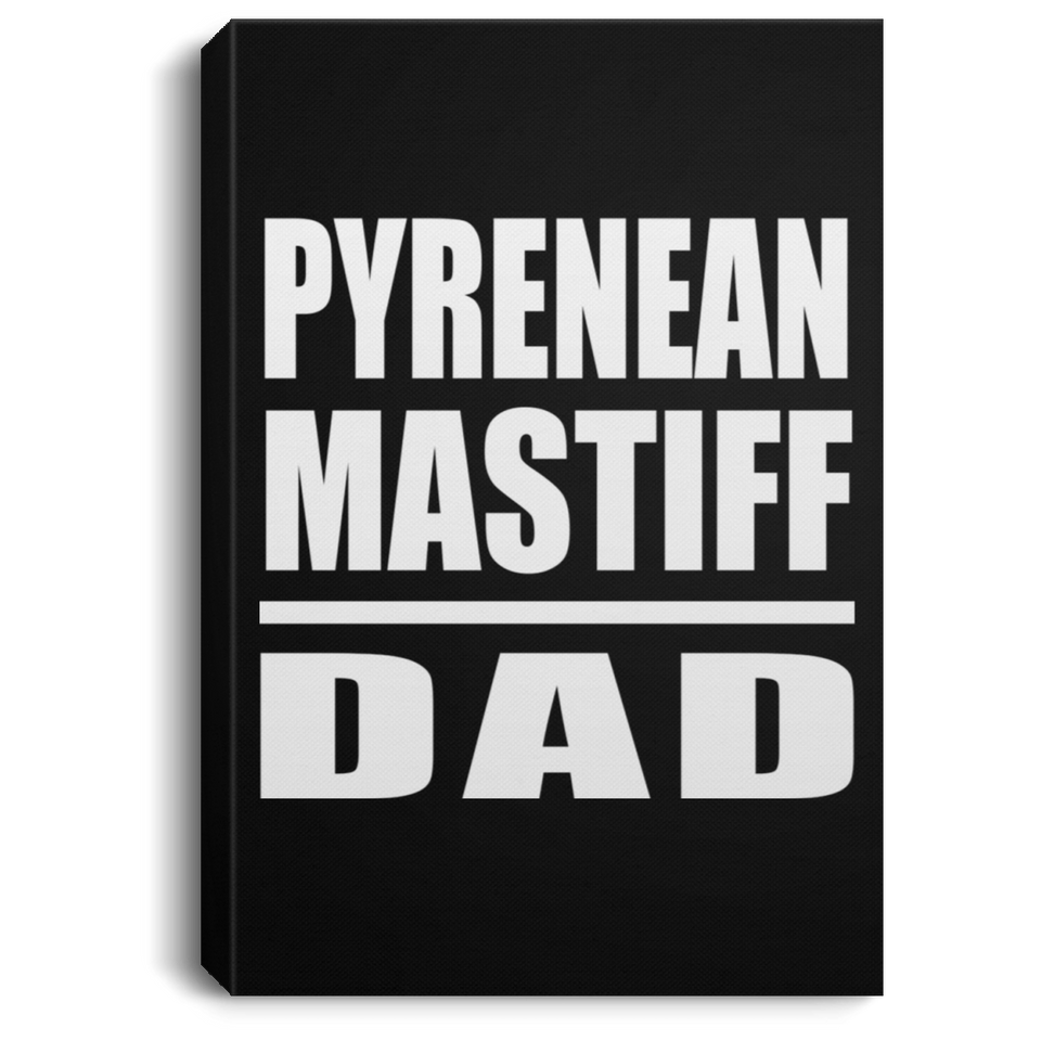 Pyrenean Mastiff Dad - Canvas Portrait