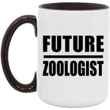 Future Zoologist - 15oz Accent Mug Black
