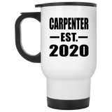 Carpenter Established EST. 2020 - White Travel Mug